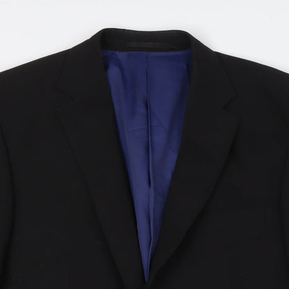 Mens UK Size 40 Greenwoods Big & Tall Black Suit Jacket