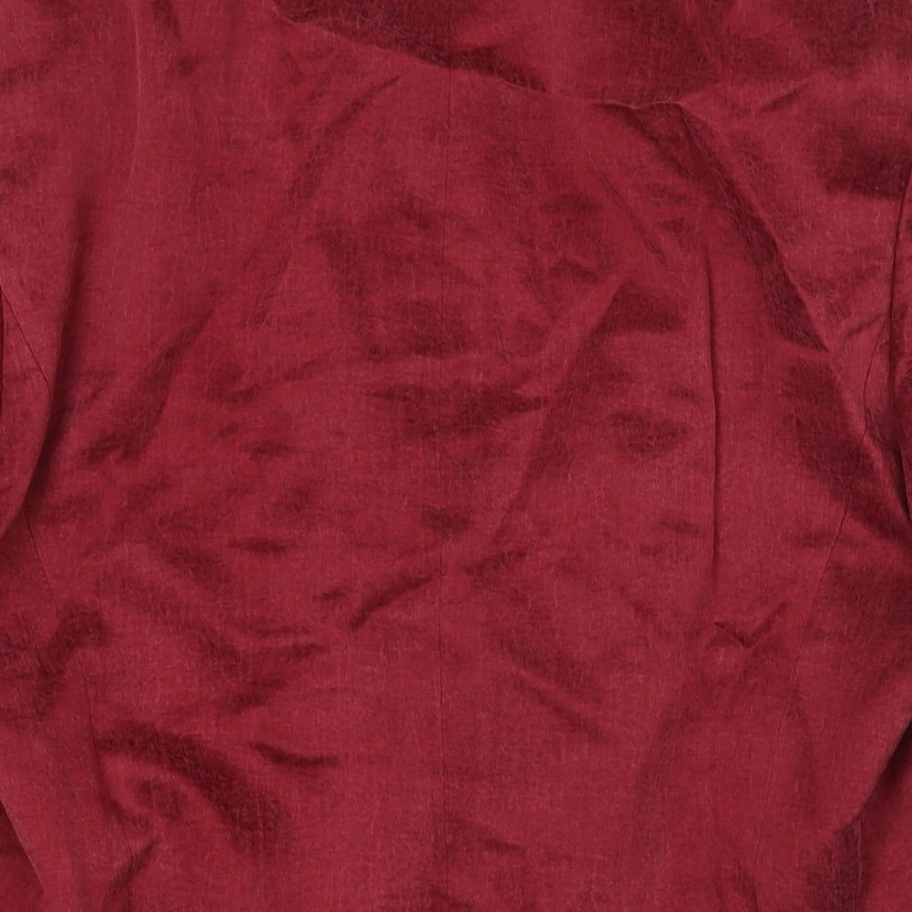 Country Casuals Womens Red Jacket Size 18 Button