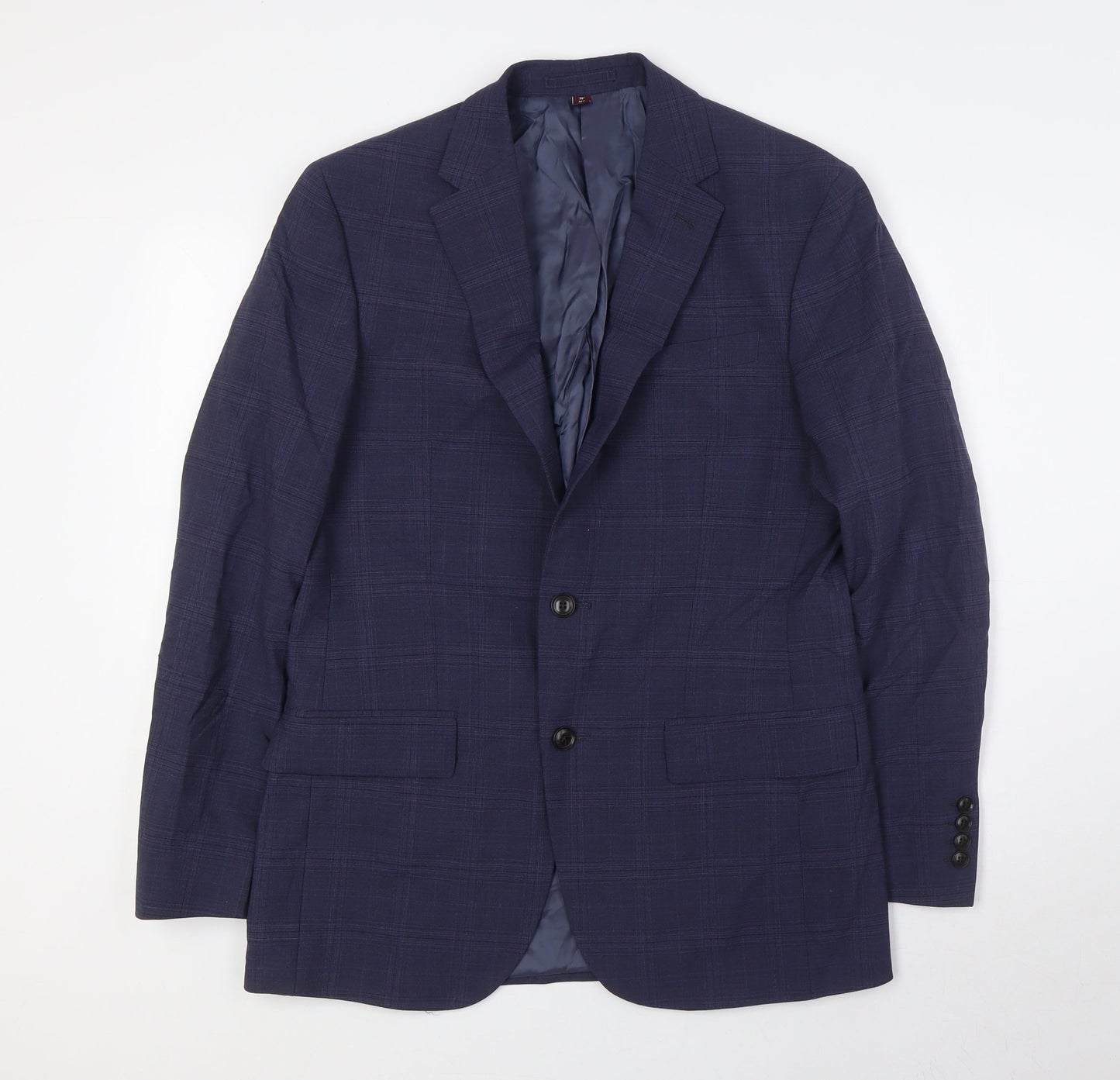 Mens UK Size 38 Marks and Spencer Regular Blue Suit Jacket