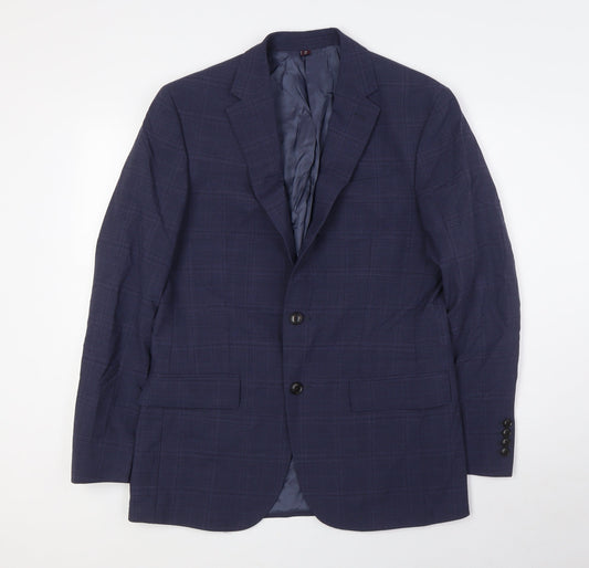 Mens UK Size 38 Marks and Spencer Regular Blue Suit Jacket