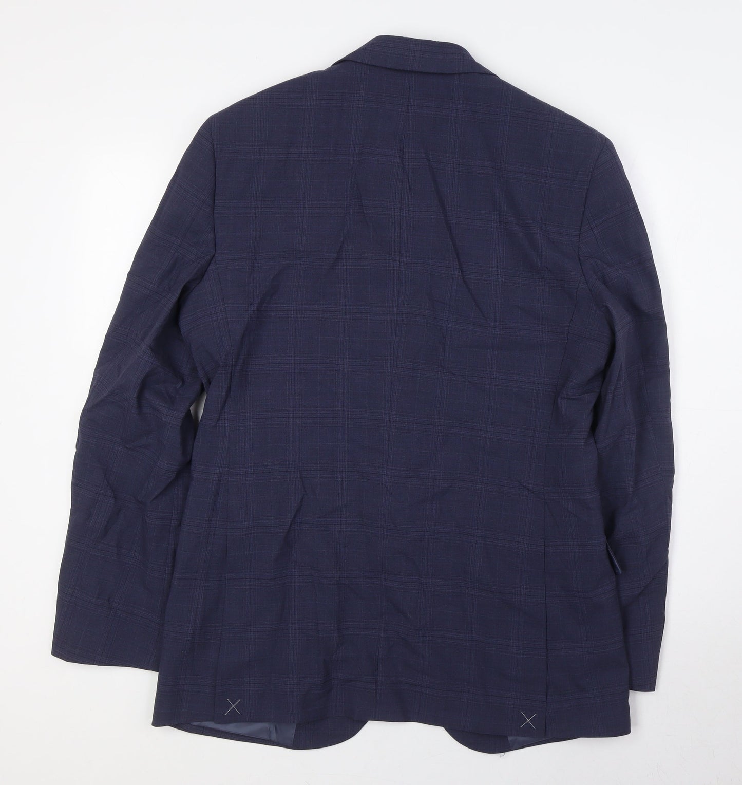 Mens UK Size 38 Marks and Spencer Regular Blue Suit Jacket