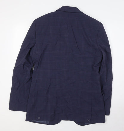 Mens UK Size 38 Marks and Spencer Regular Blue Suit Jacket