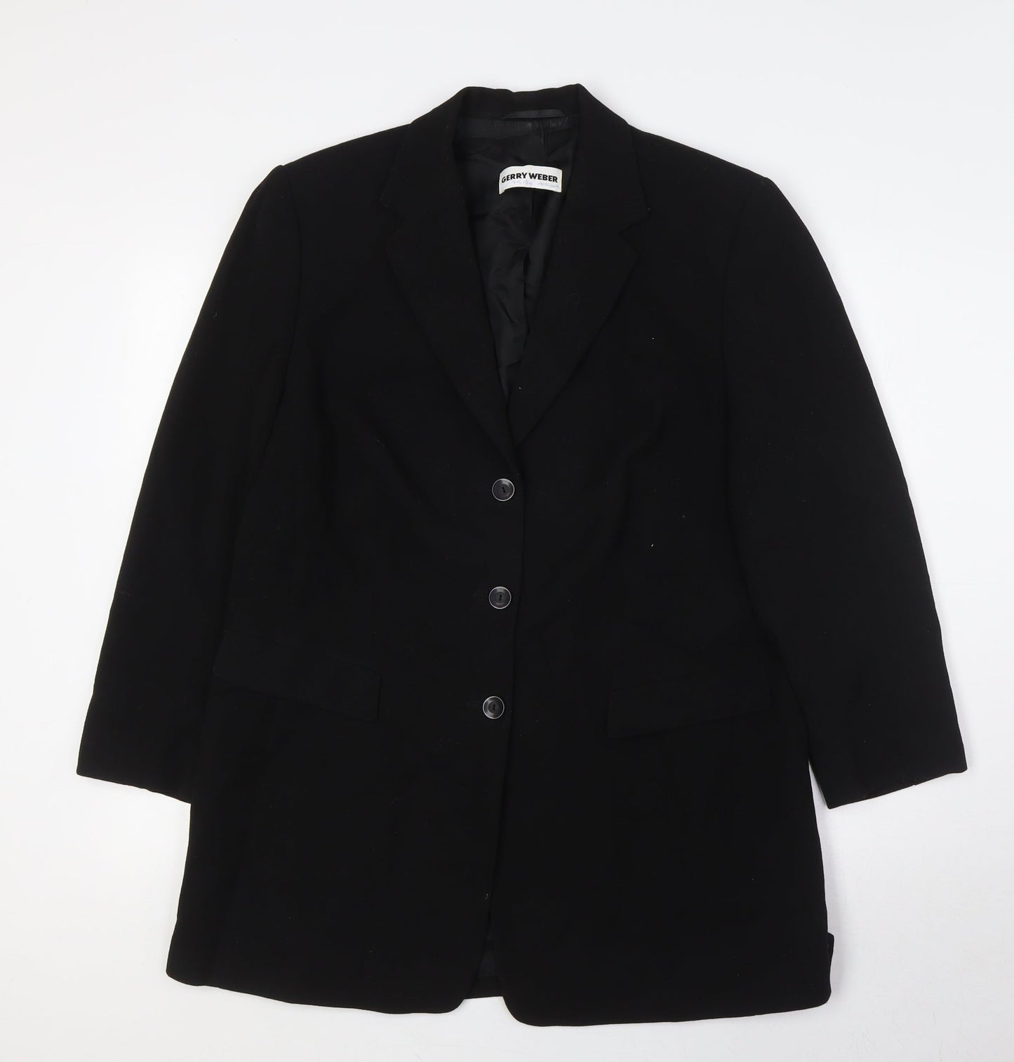 Gerry Weber Womens Black Jacket Size 14 Button