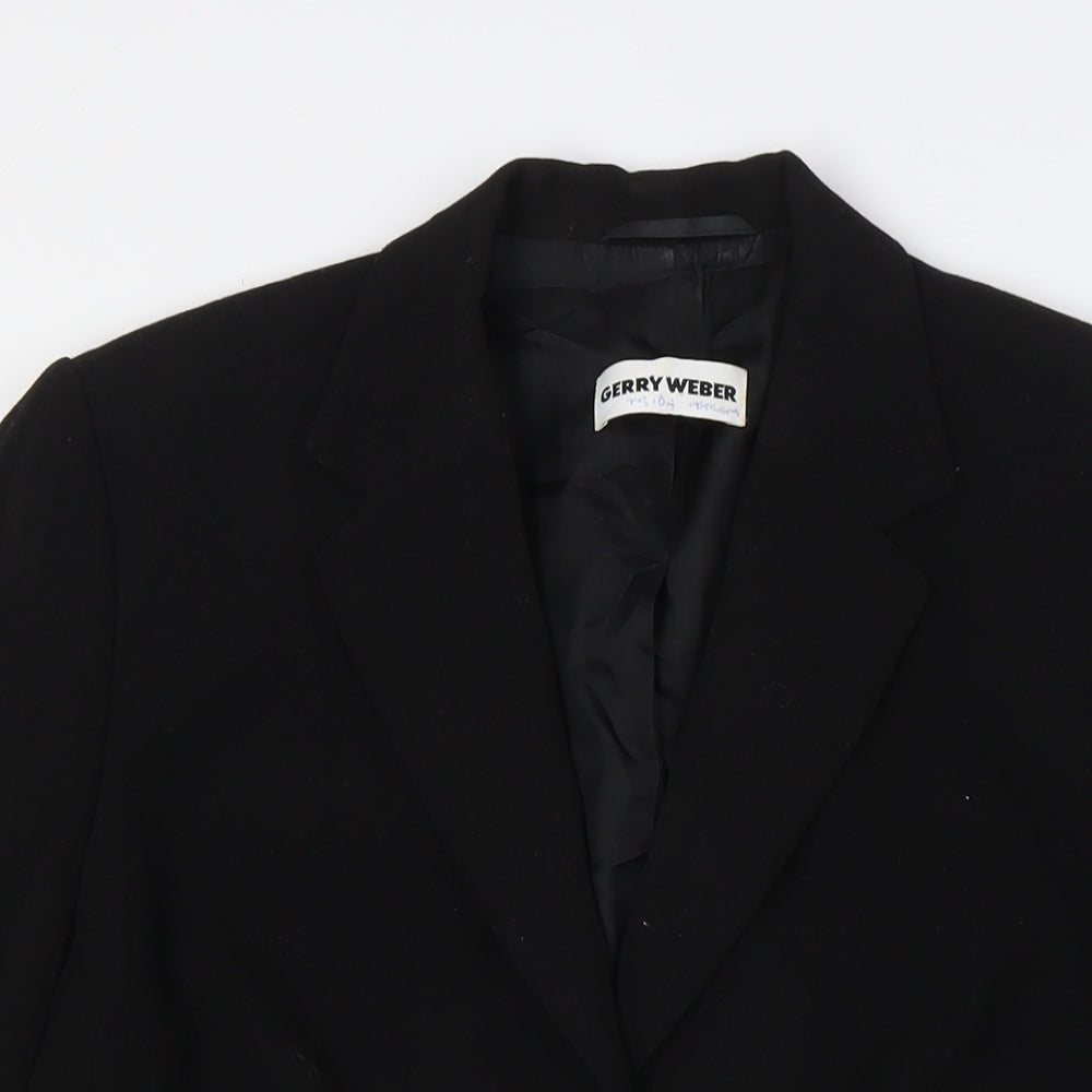 Gerry Weber Womens Black Jacket Size 14 Button