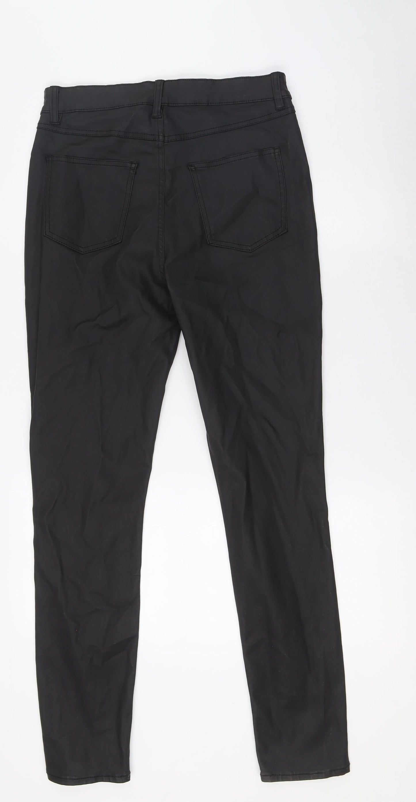 Denim Co Womens Black Cotton Skinny Jeans Size 10 L30 in Slim Button