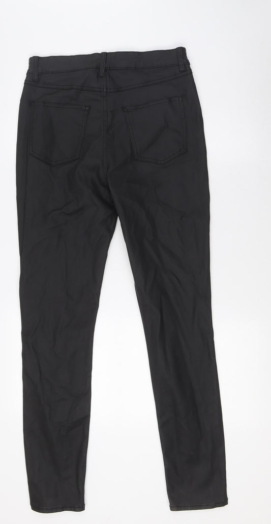 Denim Co Womens Black Cotton Skinny Jeans Size 10 L30 in Slim Button