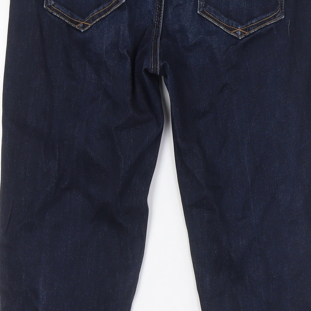 Gap Womens Blue Cotton Skinny Jeans Size 26 in L28 in Regular Button - Zip Detail