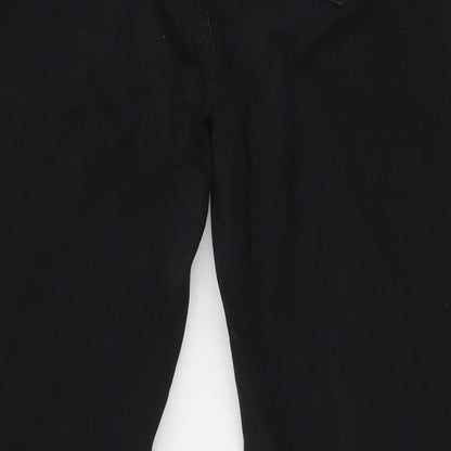 H&M Girls Black Cotton Skinny Jeans Size 14 Years L29 in Regular Button