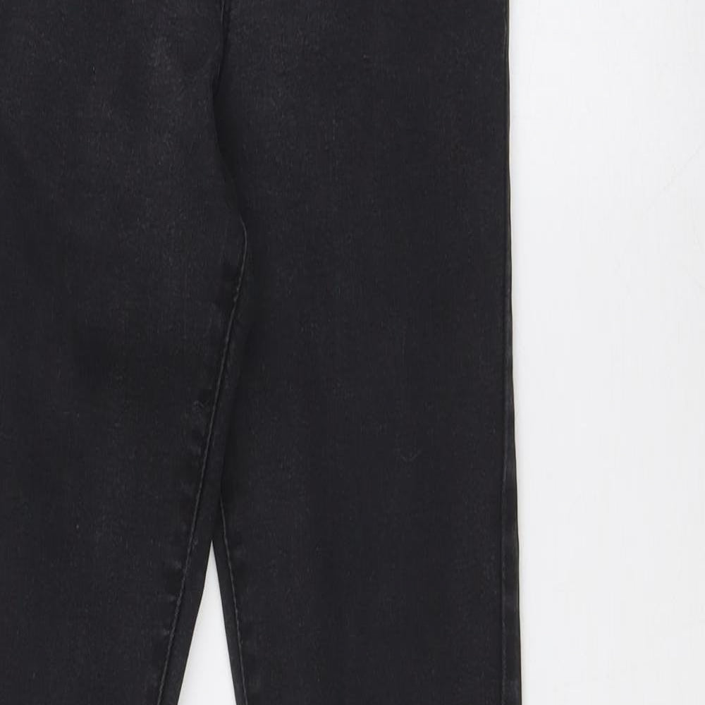 denim co Womens Black Cotton Skinny Jeans Size 10 L30 in Regular Button