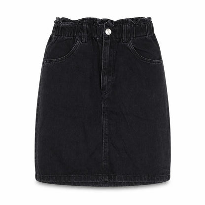 Womens UK Size 6 Divided A-Line Denim Skirt
