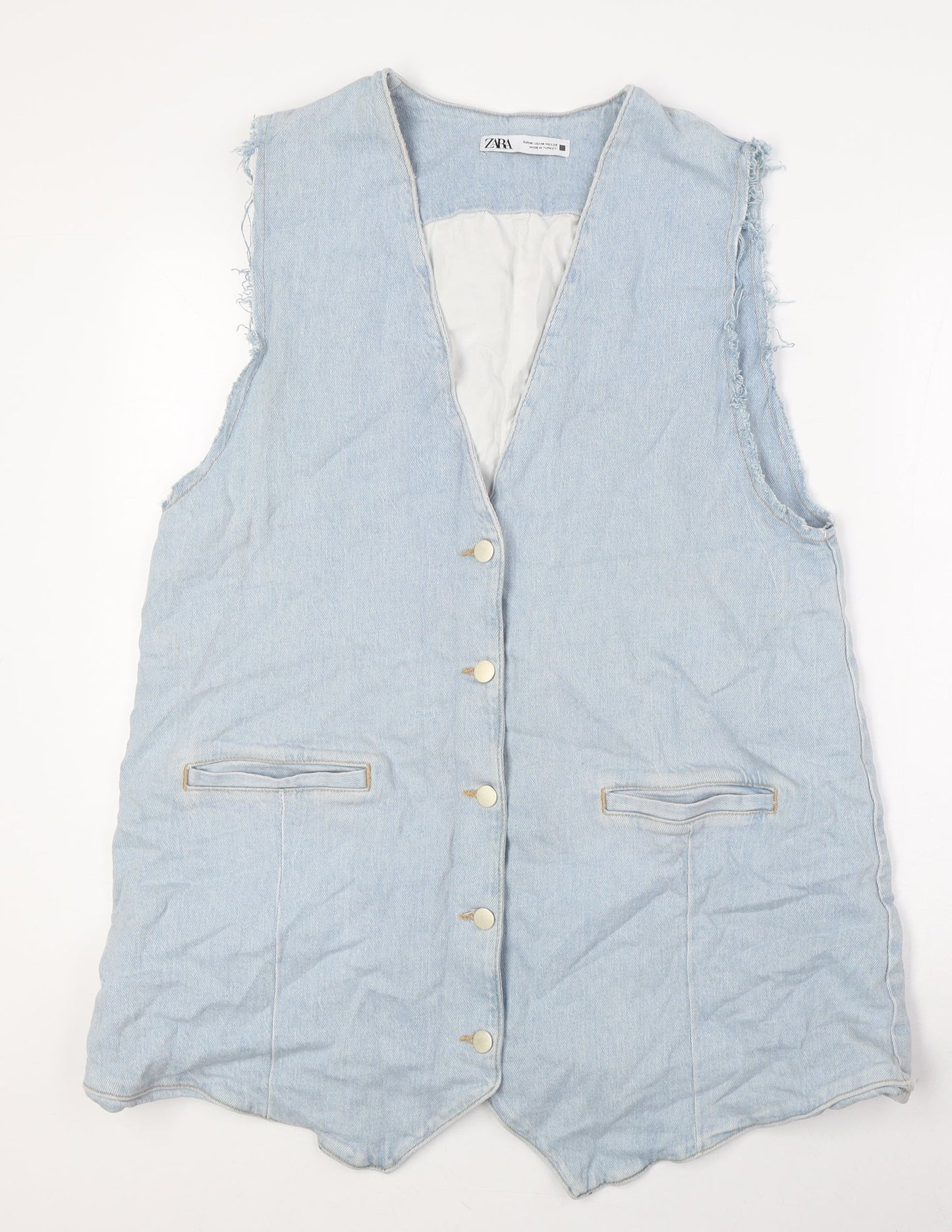 Womens UK Size M Zara Blue Jacket
