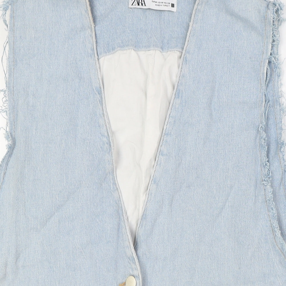 Womens UK Size M Zara Blue Jacket