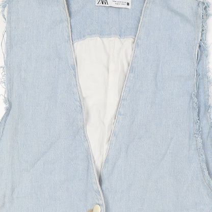 Womens UK Size M Zara Blue Jacket