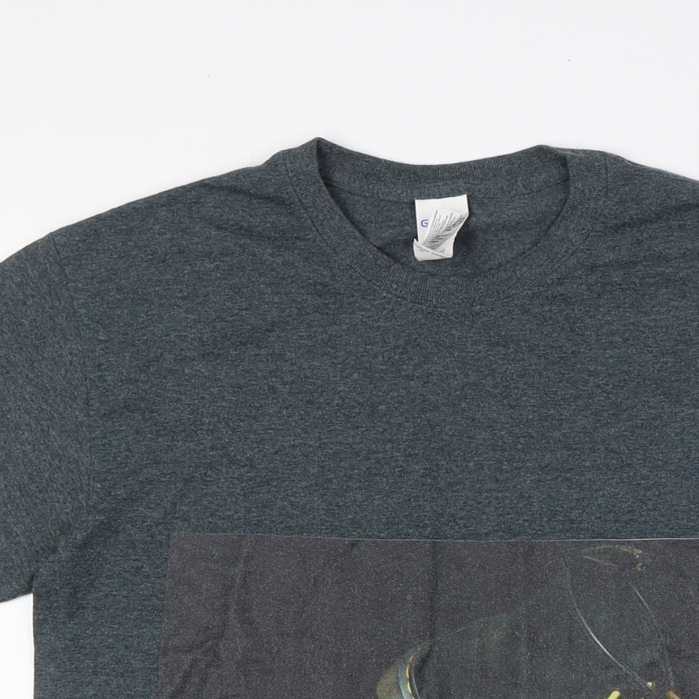 Mens UK Size S Gildan Grey  T-Shirt
