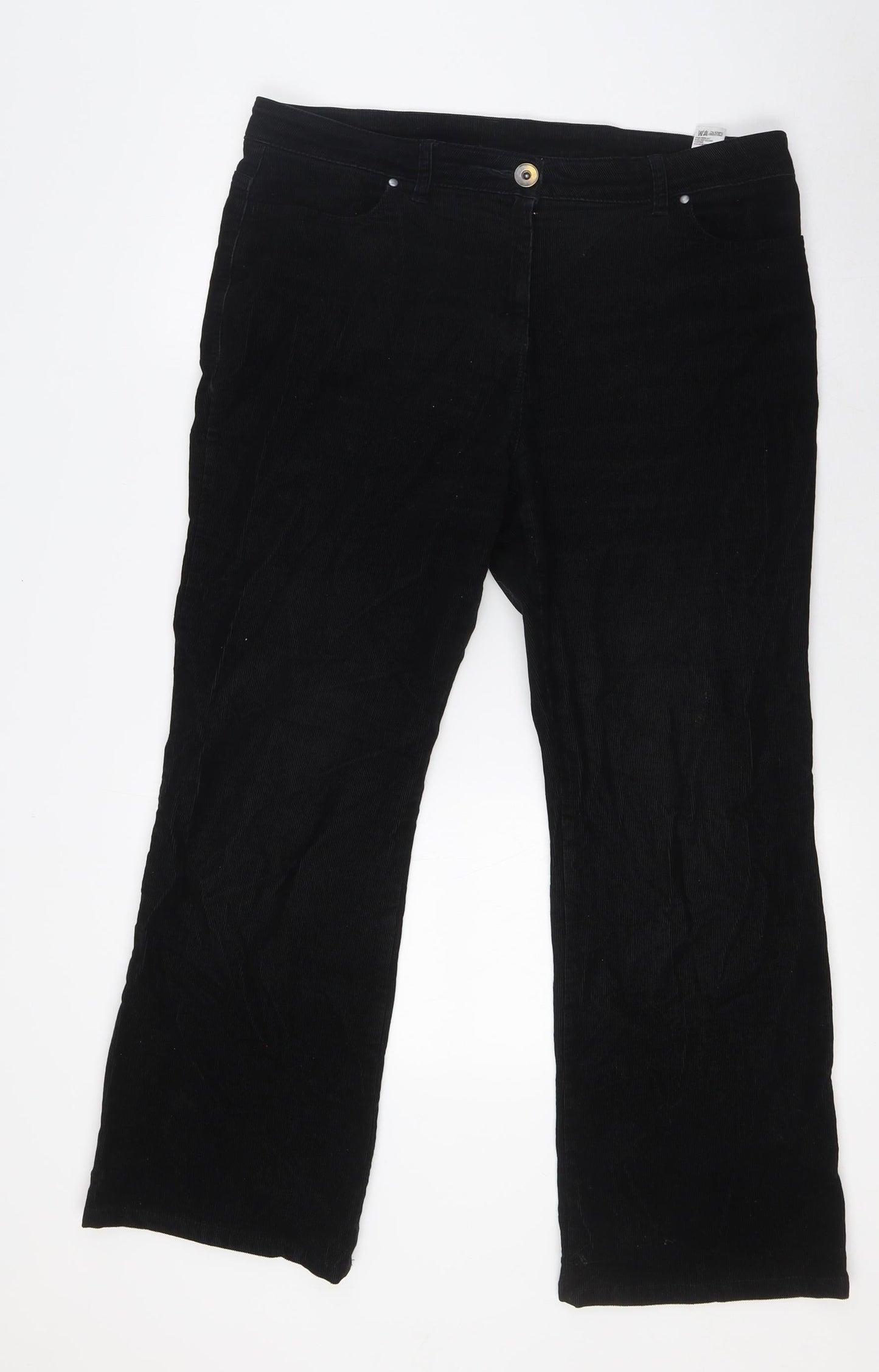 Womens UK Size 14 Marks and Spencer Regular Fit Snow Pants Black Trousers