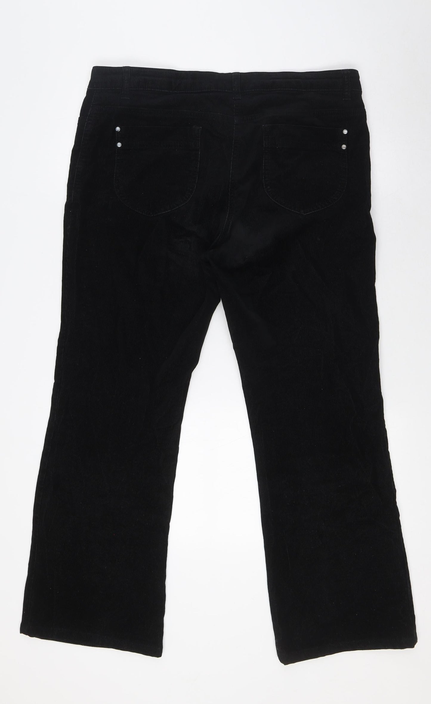 Womens UK Size 14 Marks and Spencer Regular Fit Snow Pants Black Trousers