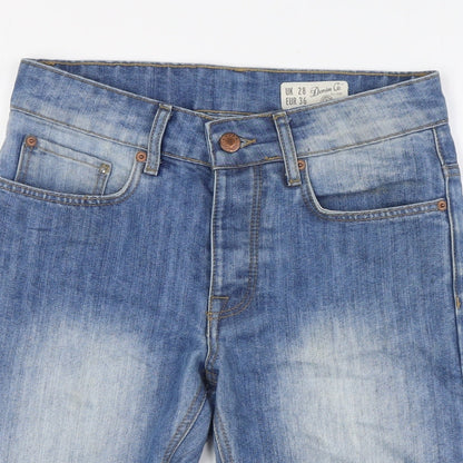Denim Co Mens Blue Cotton Bermuda Shorts Size 28 in L9 in Regular Button