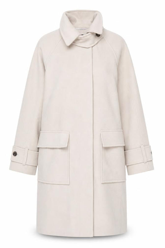 Womens UK Size M Marks and Spencer Beige Overcoat