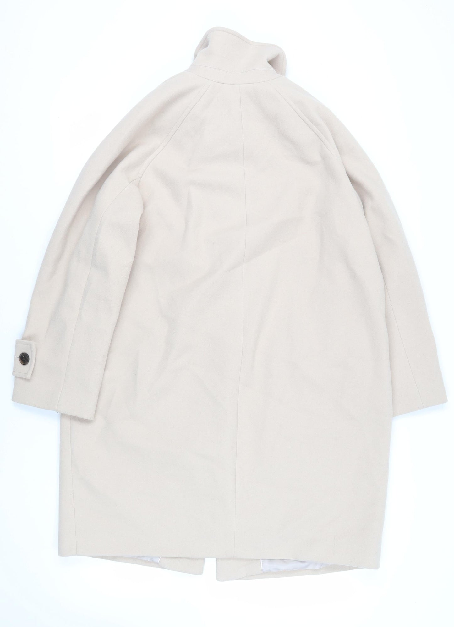 Womens UK Size M Marks and Spencer Beige Overcoat