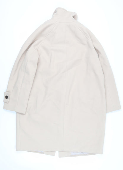 Womens UK Size M Marks and Spencer Beige Overcoat