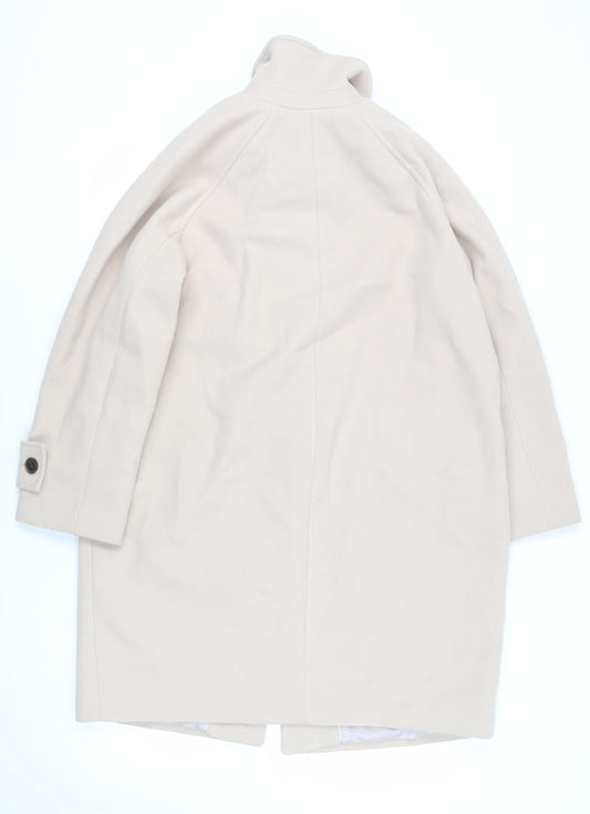 Womens UK Size M Marks and Spencer Beige Overcoat