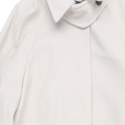 Womens UK Size M Marks and Spencer Beige Overcoat