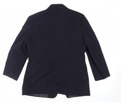 Separa Womens Blue Jacket Blazer Size 14 Button - Vintage