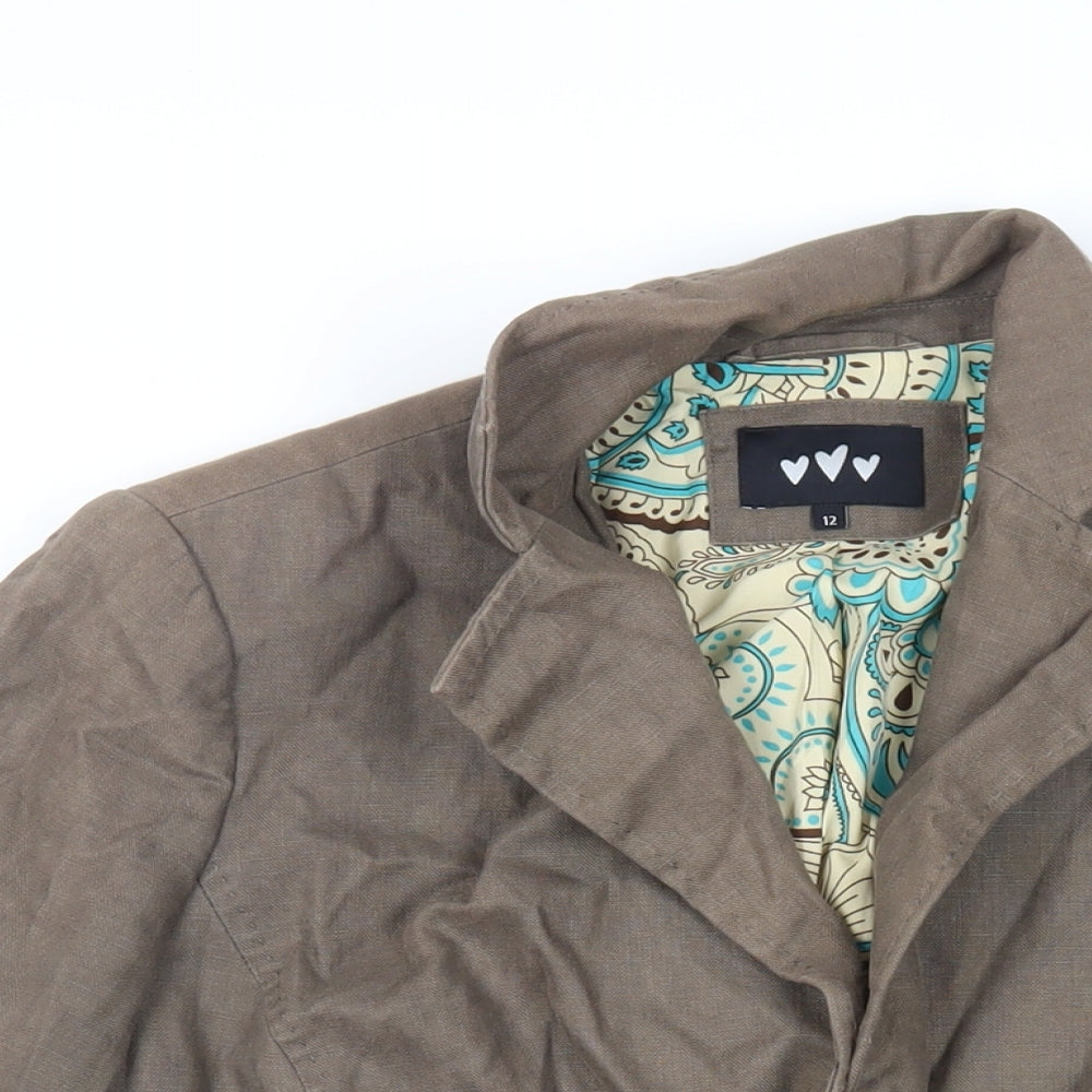 Womens UK Size 12 Per Una Brown Jacket