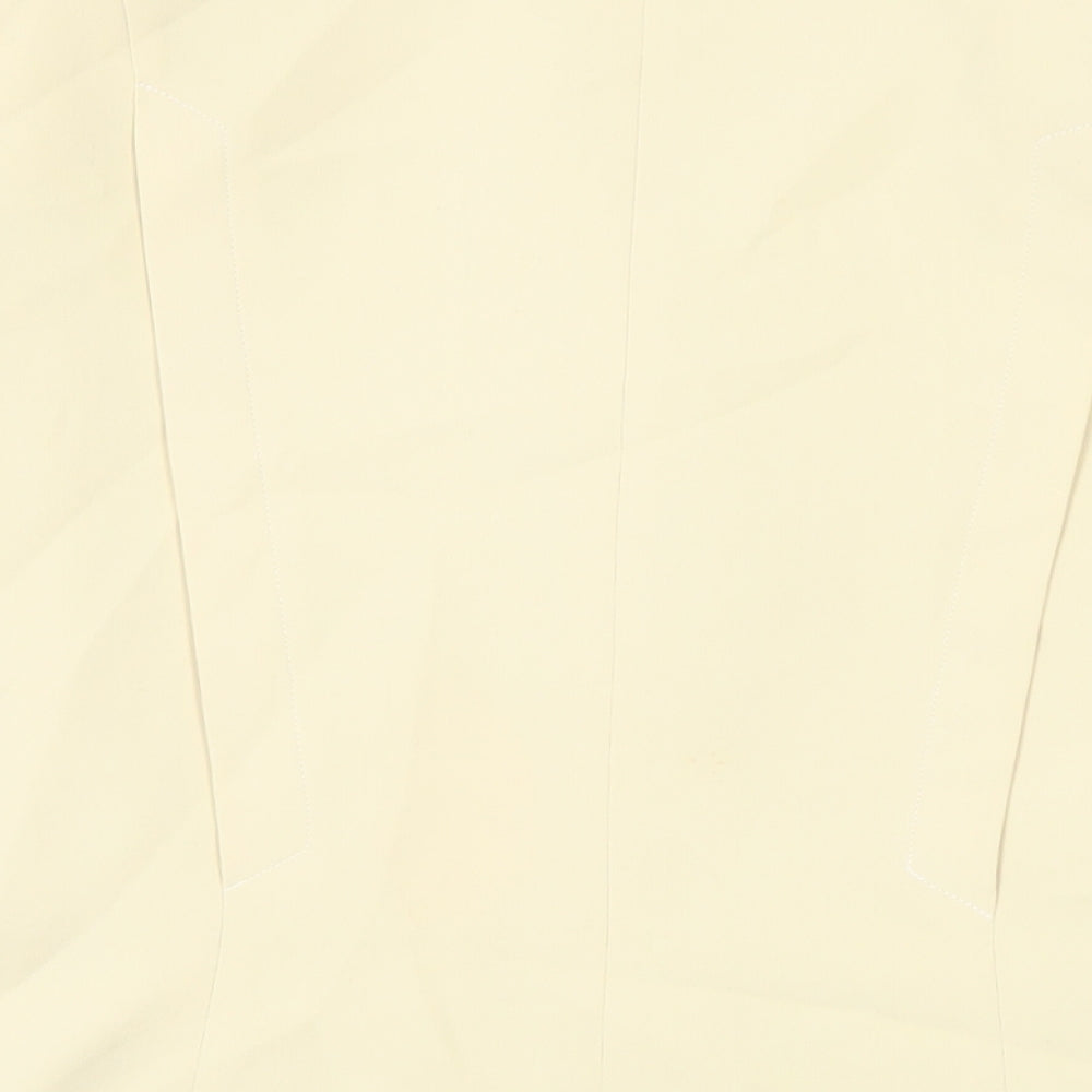 Country Casuals Womens Yellow Jacket Blazer Size 16 Button