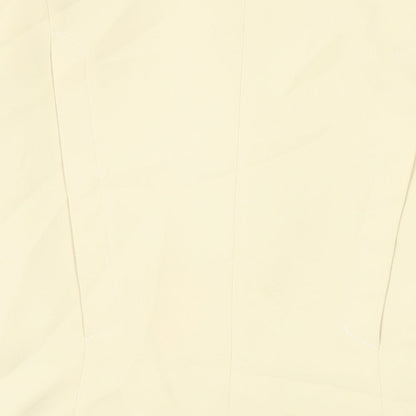 Country Casuals Womens Yellow Jacket Blazer Size 16 Button