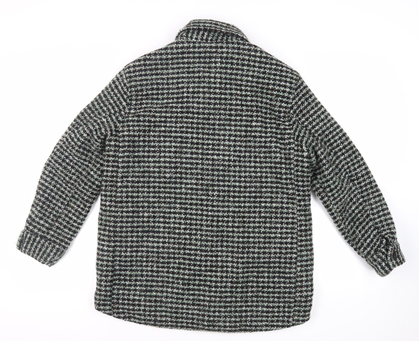 Womens UK Size S H&M Green Overcoat