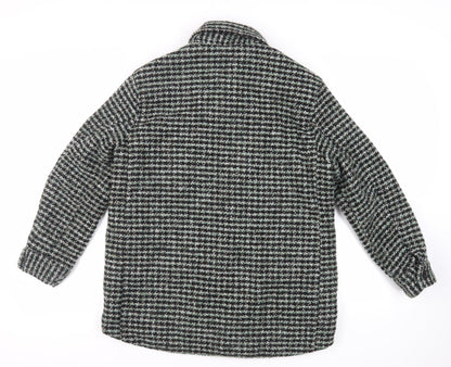 Womens UK Size S H&M Green Overcoat