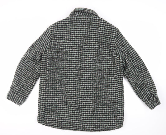 Womens UK Size S H&M Green Overcoat