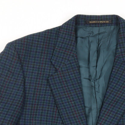 Mens UK Size 40 St Michael Regular Blue Suit Jacket