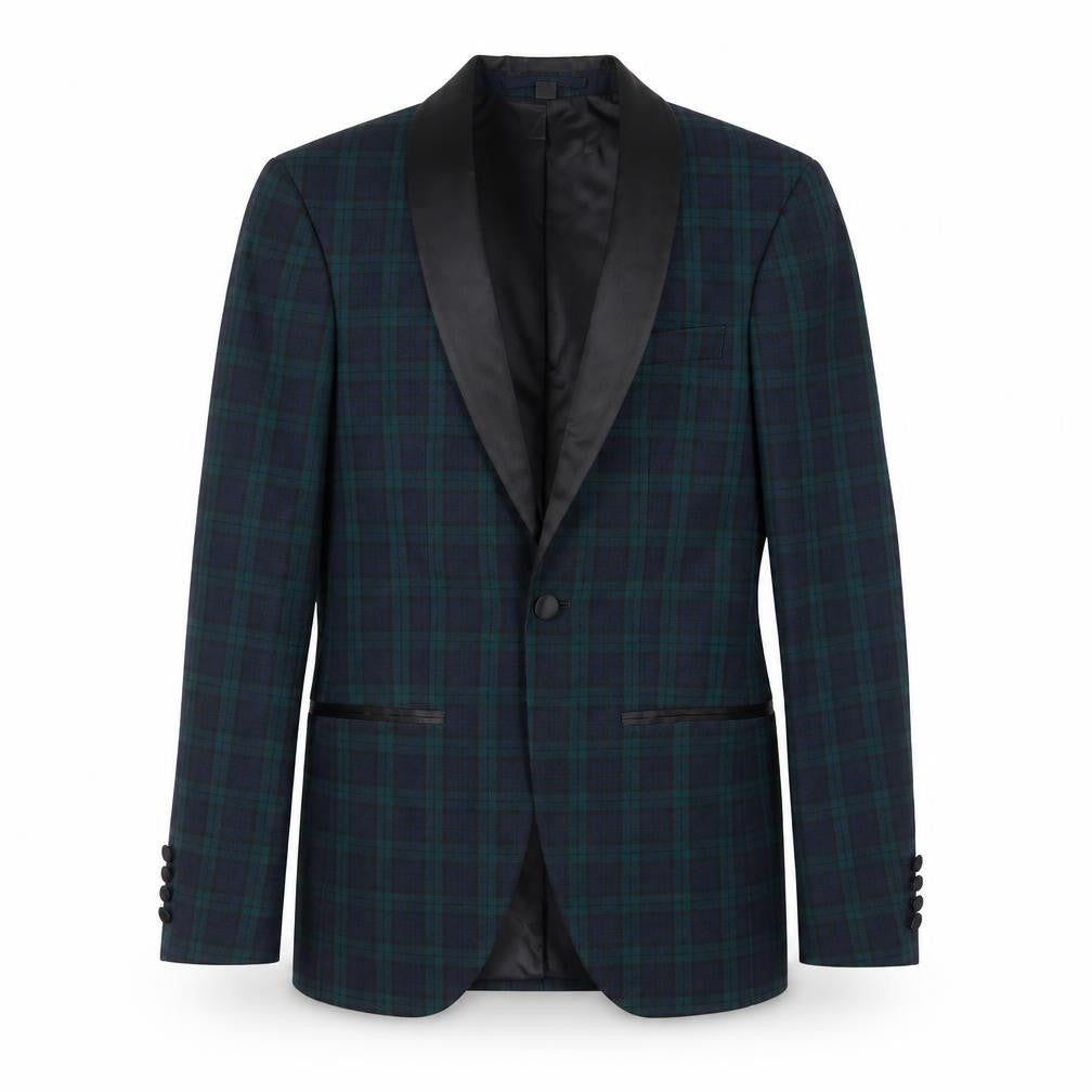 Mens UK Size 34 Marks and Spencer Regular Green Suit Tuxedo
