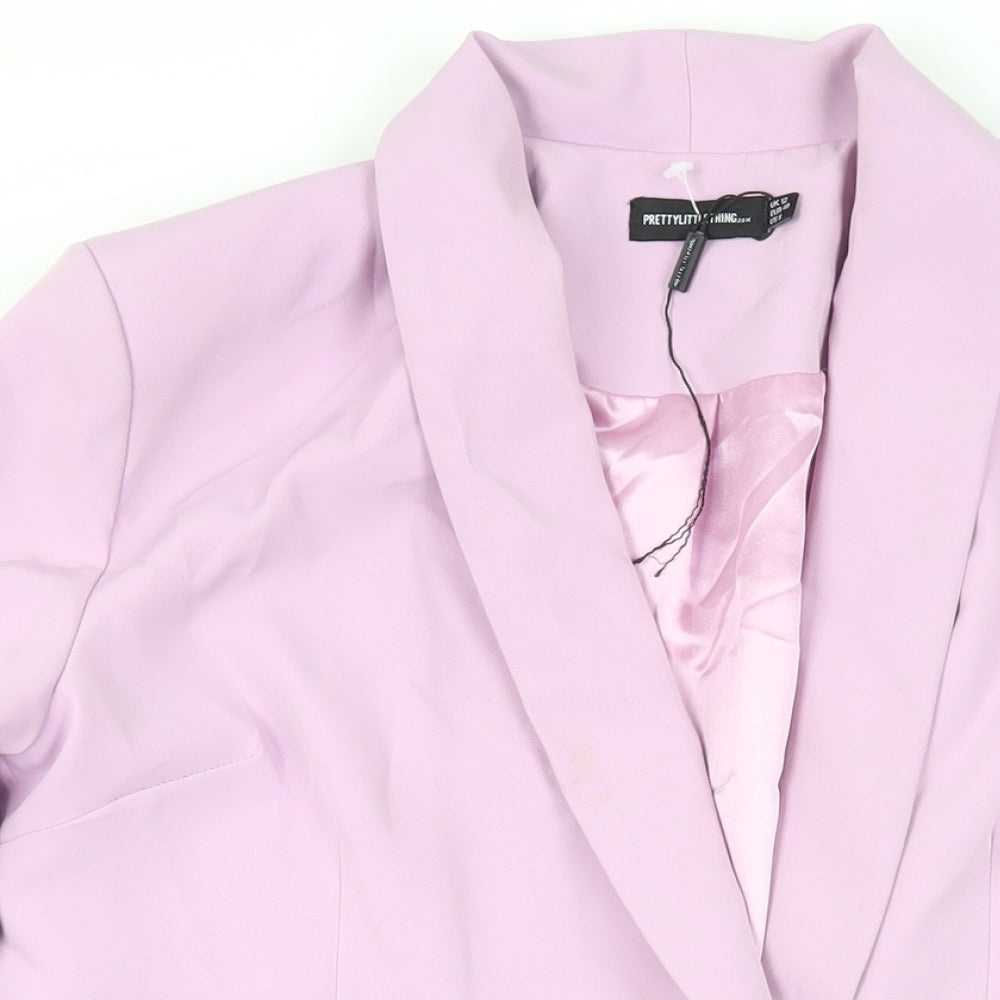 Womens UK Size 12 PRETTYLITTLETHING Purple Jacket