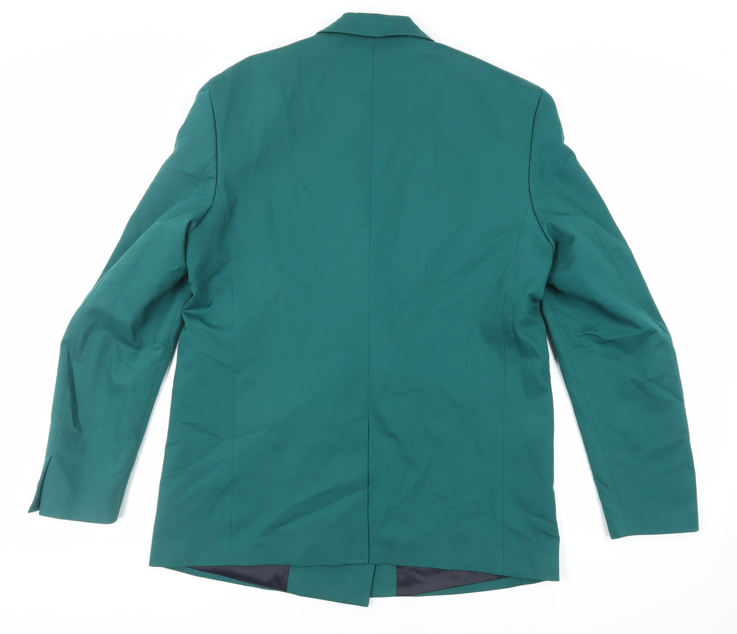 Zara Womens Green Jacket Blazer Size L Button