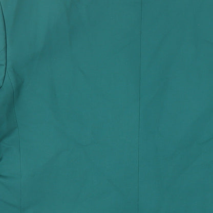 Zara Womens Green Jacket Blazer Size L Button
