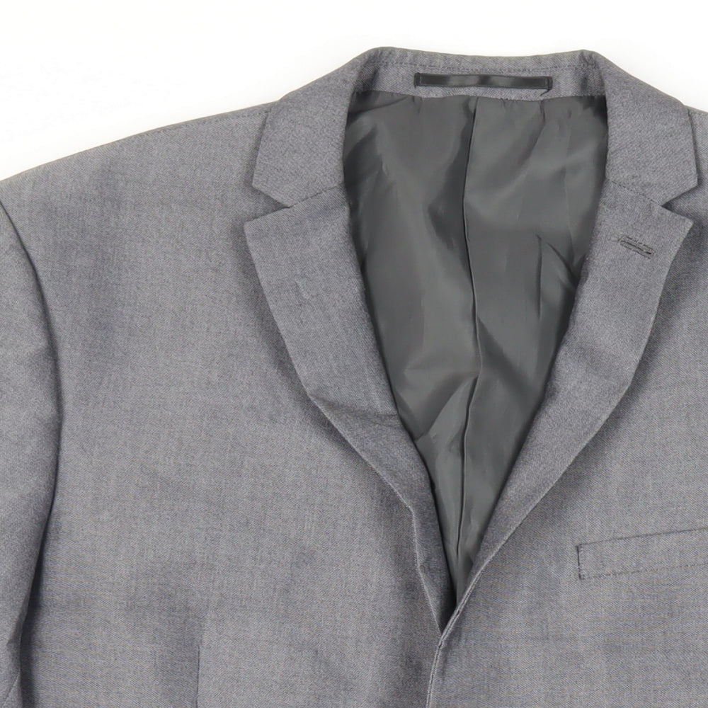 Mens UK Size 42 Red Herring Regular Grey Suit Jacket