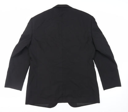 Mens UK Size 42 Marks and Spencer Regular Black Suit Tuxedo