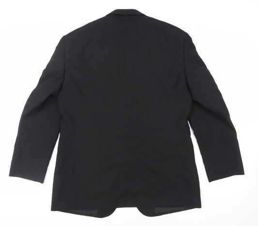 Mens UK Size 42 Marks and Spencer Regular Black Suit Tuxedo