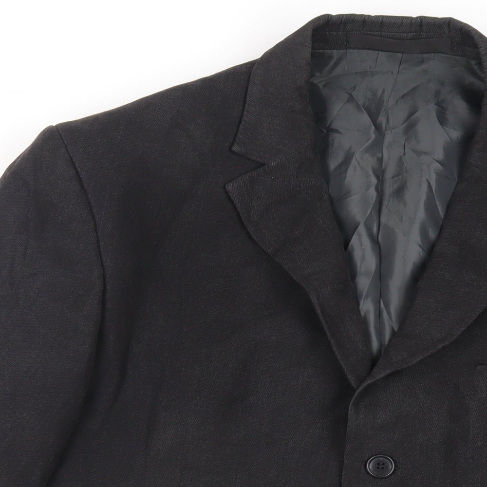 Mens UK Size 40 Marks and Spencer Regular Black Suit Jacket