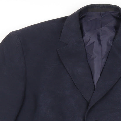 Mens UK Size 42 Marks and Spencer Regular Blue Suit Jacket
