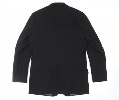 Mens UK Size 40 River Island Regular Black Suit Jacket