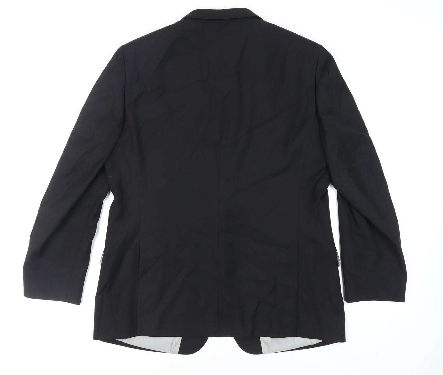 Mens UK Size 44 Topman Regular Black Suit Jacket