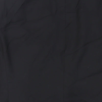 Mens UK Size 44 Topman Regular Black Suit Jacket