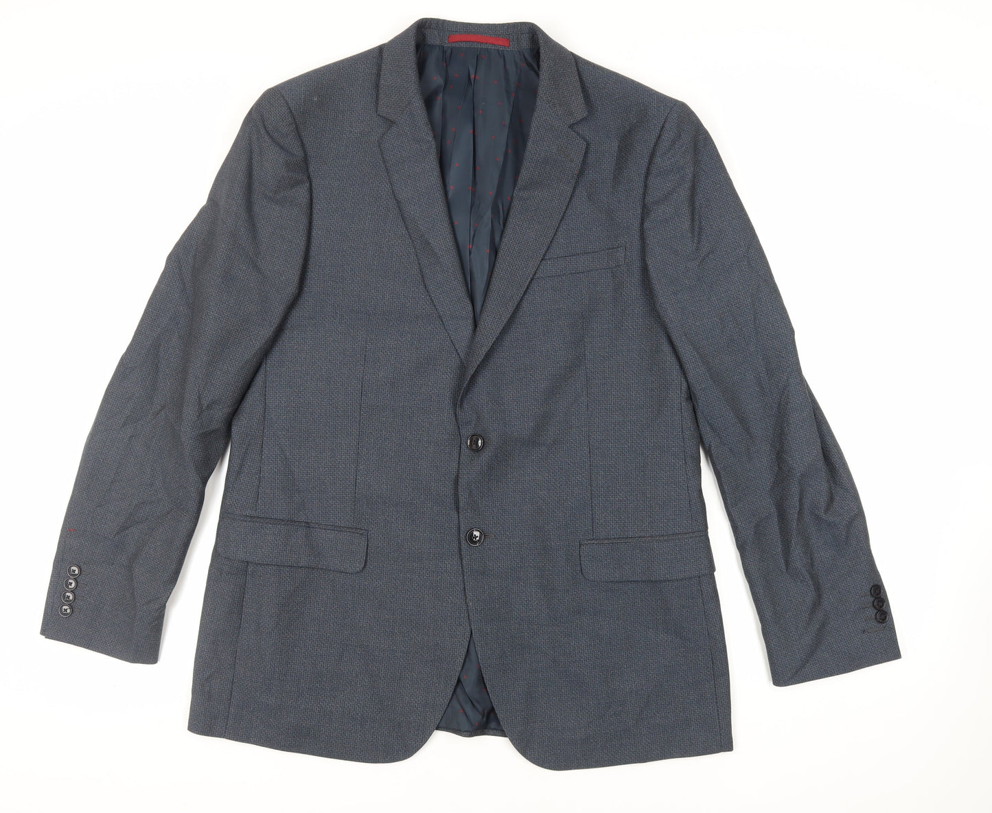 Mens UK Size 44 Burton Regular Blue Suit Jacket