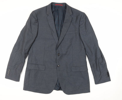Mens UK Size 44 Burton Regular Blue Suit Jacket