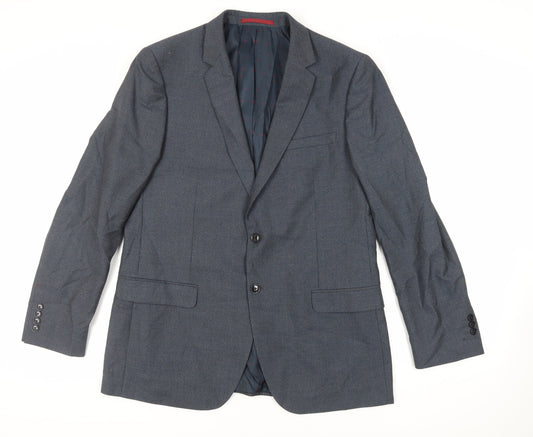 Mens UK Size 44 Burton Regular Blue Suit Jacket