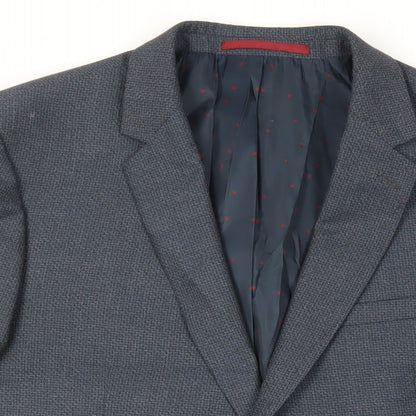 Mens UK Size 44 Burton Regular Blue Suit Jacket